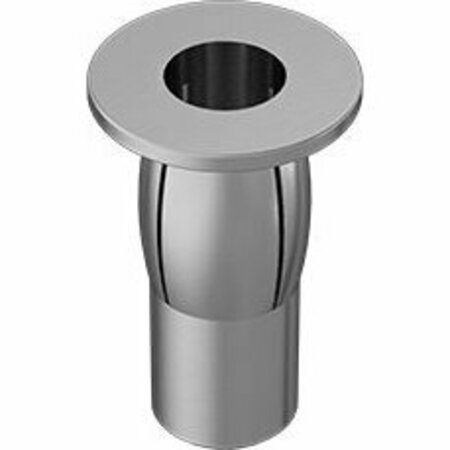 BSC PREFERRED Zinc Yellow Plated Steel Rivet Nut for Plastics 5/16-18 Thread for .020-.280 Material Thick, 5PK 97217A427